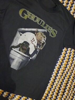Screen Stars Black "Ghoulies" Graphic Tee